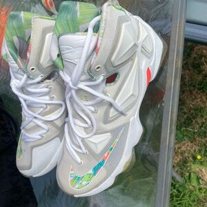 Stylish Kids High-Top Sneakers in White and Multicolor